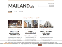 Tablet Screenshot of mailand.de